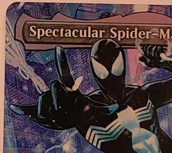 Spectacular Spider-Man (0235) (Borderless) (Textured Foil) - Black Suit - Image 2