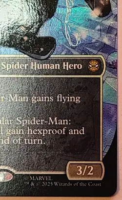 Spectacular Spider-Man (0235) (Borderless) (Textured Foil) - Black Suit - Image 5