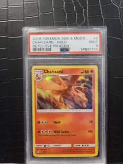 PSA 9 Charizard 5/18 Detective Pikachu Holo Pokemon TCG - Image 2