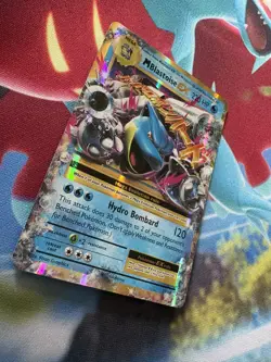 M Blastoise EX 22/108 Holo EX Rare Evolutions Pokemon Card Near Mint - Image 2