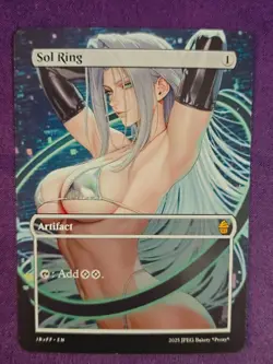 Sol Ring Sephiroth MTG Fan Art Anime Test Card - Image 1