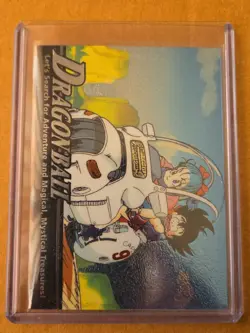 1995 Dragon Ball Chromium Goku Bulma C2 Rare Collectible Card J.P.P. Bird Studio - Image 1