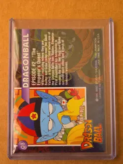 1995 Dragon Ball Chromium Goku Bulma C2 Rare Collectible Card J.P.P. Bird Studio - Image 2