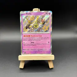 Pokemon 159/091 Klefki Card Paldean Fates Rare Holo NM - Image 1