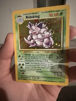 Pokemon TCG Nidoking Base Set 2 Holo Rare Card 11/130 WOTC - Image 1