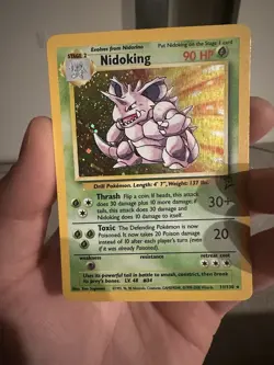 Pokemon TCG Nidoking Base Set 2 Holo Rare Card 11/130 WOTC - Image 2