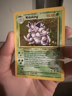 Pokemon TCG Nidoking Base Set 2 Holo Rare Card 11/130 WOTC - Image 3