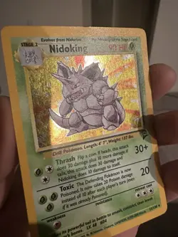 Pokemon TCG Nidoking Base Set 2 Holo Rare Card 11/130 WOTC - Image 4