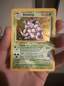 Pokemon TCG Nidoking Base Set 2 Holo Rare Card 11/130 WOTC - Image 5