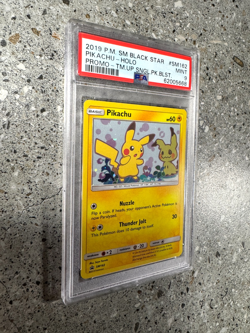 Pokemon TCG Cards Pikachu SM162 Black Star Promo Holo PSA 9 MINT - Image 3