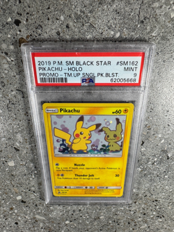 Pokemon TCG Cards Pikachu SM162 Black Star Promo Holo PSA 9 MINT - Image 5