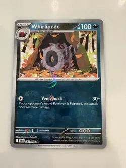 Pokemon TCG Whirlipede Card Masterball Pattern Black Bolt 055/086 NM Pack Fresh - Image 1