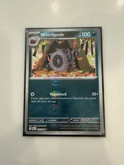 Pokemon TCG Whirlipede Card Masterball Pattern Black Bolt 055/086 NM Pack Fresh - Image 3