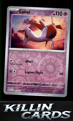 Reverse Holofoil Latias 067/162 Pokemon Uncommon SV05: Temporal Forces Card NM - Image 1