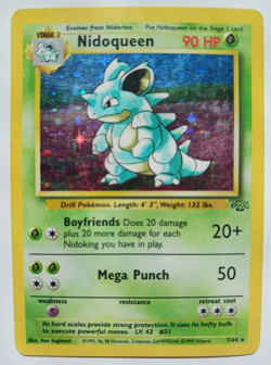 Nidoqueen Pokemon Card Holo WOTC 7/64 Jungle Set Rare Vintage 1999 Original MP - Image 1