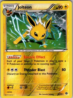Jolteon (Cosmos Holo) 026/098 Promo Miscellaneous Cards & Products Pokemon MP - Image 1