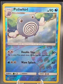 Poliwhirl Reverse Holo 31/149 SM Base Set Pokemon Card - Image 1