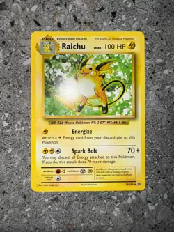Pokemon TCG Cards Raichu 36/108 Evolutions Non-Holo Rare Theme Deck Exclusive - Image 3