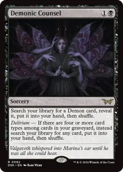 Duskmourn: House of Horror - Demonic Counsel - MTG - NM - Image 1