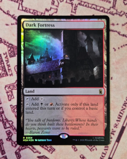 MTG Foil Dark Fortress Marvel Super Heroes NM - Image 1