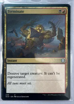 Magic: The Gathering (MTG) - Terminate - Starter Commander Decks (SCD) 249U - Image 1