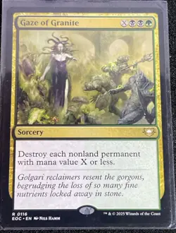 Magic: The Gathering MTG Gaze of Granite Commander: Edge of Eternities EOC R0116 - Image 1