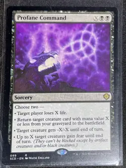 Magic: The Gathering (MTG) - Profane Command - Starter Commander Decks SCD 099R - Image 1