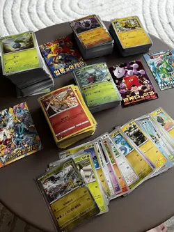 Pokemon Korean Bulk Lot 600 cards NM 1kg holo mixed sets Mega - Image 2