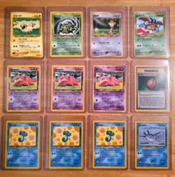 Vintage Pokemon WOTC Lot | Neo Genesis Gym Fossil Rocket Japanese | 171 NM cards - Image 3