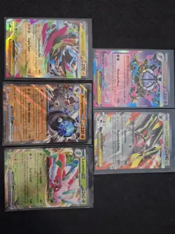 Pokemon ex Lot 5 Cards Pitch Black Near Mint - Mega Zeraora Mega Chandelure - Image 1