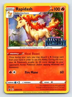 Rapidash (Prerelease) SWSH270 Holo Promo Sword & Shield Promo Pokemon Near Mint - Image 1