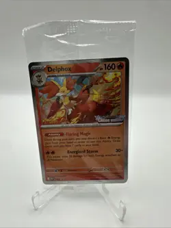 Sealed STAFF Mega Evolution Chaos Rising Promo Prerelease Pack 4 Pokemon Delphox - Image 1