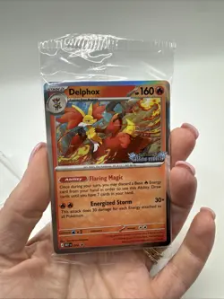 Sealed STAFF Mega Evolution Chaos Rising Promo Prerelease Pack 4 Pokemon Delphox - Image 3