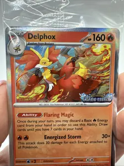 Sealed STAFF Mega Evolution Chaos Rising Promo Prerelease Pack 4 Pokemon Delphox - Image 4