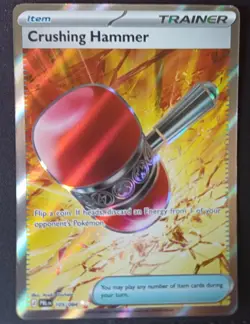 Crushing Hammer 105/084 Pitch Black Ultra Rare Pokemon Card - Image 1