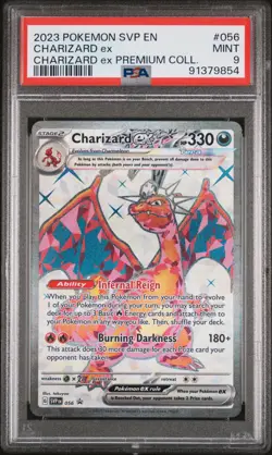 2023 POKEMON SVP EN-SV BLACK STAR PROMO #056 CHARIZARD EX PSA 9 - Image 1