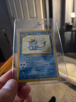 Pokemon TCG Vaporeon Jungle 12/64 Holo 1999-2000 Wizards Base Set Copyright Holo - Image 1