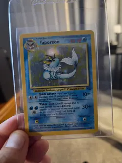 Pokemon TCG Vaporeon Jungle 12/64 Holo 1999-2000 Wizards Base Set Copyright Holo - Image 2