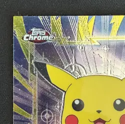 2000 Topps Chrome Pikachu #25 Chrome Pokemon TV Animation Edition NM - Image 2