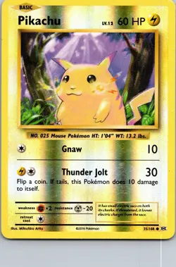 Pokemon - Pikachu 35/108 Reverse Holo XY Evolutions - Image 1