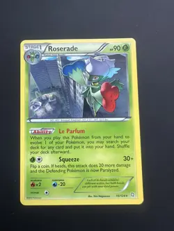 Pokemon Roserade Dragons Exalted 15/124 Non-Holo - Image 1