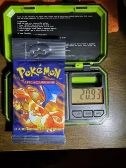 1999 Pokemon Base Set Unlimited Long Crimp Booster Pack Sealed Charizard Art - Image 3