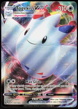 Togekiss VMAX 141 Vivid Voltage - Holo Pokemon DMG (VMAX Rare) - Image 1