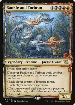 Rankle and Torbran Showcase Foil - March Of The Machine MTG-NM - Image 1