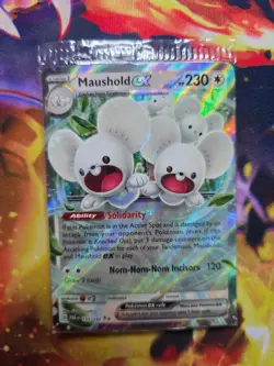 MAUSHOLD EX 155/182 Double Rare Paradox Rift Pokemon Holo Near Mint (SEALED) - Image 1