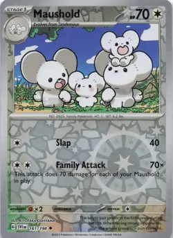 Maushold 161/198 SV01: Scarlet & Violet Base Set Reverse Holo NM Pokemon TCG - Image 1