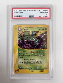 Muk Holo H17/H32 PSA 10 Aquapolis *POP 67* Pokemon TCG - Image 1