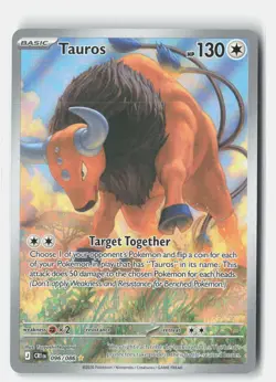 Tauros 096/086 Holo Illustration Rare Chaos Rising Pokemon Near Mint - Image 1