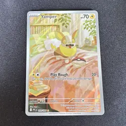 Yamper 099/094 Illustration Rare Phantasmal Flames Pokemon NM/M - Image 1