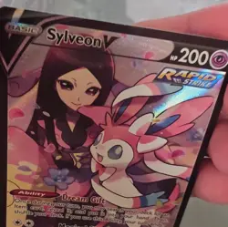 Pokemon Co. Sylveon V Rapid Strike Holo Basic 200 HP Rare Sword & Shield Eng - Image 4
